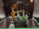 琉璃工艺品鲤鱼跃龙门轻奢摆件客厅电视柜办公室桌招财高档装饰品 鲤鱼跃龙门(送水晶底座） 实拍图