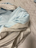 MIDO HOUSE铭都100支长绒棉纯棉贡缎床上四件套天空蓝配雅士灰 1.8m床单款 实拍图