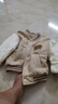 童校生（TONGXIAOSHENG）婴儿衣服加绒棒球服棉衣外套秋冬装女宝宝男童加厚上衣小童卫衣 浅奶茶加绒 100 实拍图