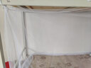 相思桐  学生蚊帐宿舍蚊帐下铺上铺单人床蚊帐拉链家用加密遮光床帘蚊帐 白色拉链网顶1.4米高 1.9m*0.9m*1.5m 长*宽*高 实拍图