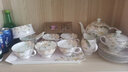 品来运 咖啡杯套装欧式茶具咖啡具套装骨瓷英式下午茶红茶具套装陶瓷 23头粉黛佳人内花 实拍图