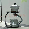 清韵逸品透明玻璃功夫茶具套装自动磁吸泡茶器懒人耐热茶杯茶壶办公室会客 登高 (灰色) 实拍图