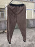LPOX休闲裤子女秋冬款加绒加厚保暖裤女哈伦裤宽松显瘦百搭卫裤高腰束 黑色[加绒加厚] M 建议85-100斤 晒单实拍图