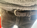 美尔提男士皮带休闲系列男式皮带针扣裤腰带皮带内含打孔器 棕色 实拍图