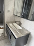 恋派浴室柜 陶瓷一体盆洗手盆柜组合 卫生间轻奢风高光岩板无缝洗脸盆 多功能置物架+高光无缝盆80cm 实拍图
