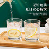 青苹果玻璃杯6只装 水杯茶杯早餐杯牛奶杯套装 单层家用 220ml 实拍图