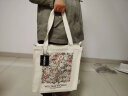 ANDCICI@威廉莫里斯~复古植物花朵带拉链帆布包购物袋女士单肩包大容量购物袋学生书包旅行包收纳包 威廉 莫里斯 晒单实拍图