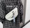 南木熊 腰包男女胸包斜挎包休闲简约轻便运动帆布包潮流单肩小背包 腰包【白色】 实拍图