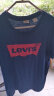 Levi's【全新升级】李维斯2024春夏新版情侣同款短袖T恤logo印花简约 藏蓝色0002 L 实拍图