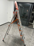 百佳宜梯子家用梯折铝合金人字梯爬梯升降脚手架全套室内登高踏步 六步防滑特厚-主体全铝合金 实拍图