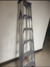 创硕梯子家用工程梯铝合金楼梯人字梯仓库理货梯  七步梯加强加固款 实拍图