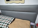 轻奢简约实木双人床头板单买免拆洗科技布床靠背软包新款可定制 浅灰【科技布】送货到家 1.5米长床头 实拍图