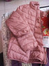 鸭鸭轻薄羽绒服女短款立领薄款新国标外套秋冬保暖防寒羽绒外搭K 嫣红色 2XL 实拍图