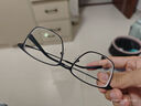 依视路（ESSILOR） 新款商务男镜架时尚潮流镜框女配依视路镜片近视定制眼镜 钛+金属-全框-4021BK-黑色 镜框+依视路膜岩非球面1.60现片 实拍图