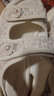百丽（Belle）亮片休闲凉鞋女商场款厚底增高凉鞋B4A1DBL4 米色 37 (235mm) 实拍图