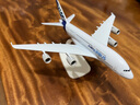 空客A380原型机 1:160 带轮子带灯仿真飞机模型 航模客机礼品摆件 20厘米合金带起落架+停机坪 实拍图