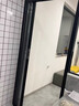 亚克力水晶板折叠门推拉门隐形卫生间楼梯口厨房隔断门铝合金移门 黑色框 实拍图