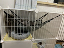 爱咪宠猫笼子家用猫窝别墅带厕所一体室内带猫砂盆大号幼猫猫屋猫咪笼子 升级 带托盘防带砂 带滑轮好清洁 新手款：猫窝+吊床+饭水碗+厕所 实拍图