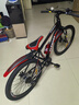凤凰（Phoenix）儿童自行车山地车学生车脚踏车6-12-18岁童车 霸道 黑红色 24寸 实拍图