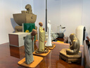 木客 创意紫砂手工人物佛像禅意摆件家居客厅工艺品装饰茶室茶空间造景 许愿+禅缘+六角底座（配佛珠一串） 实拍图
