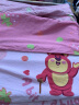 迪士尼（Disney）纯棉三件套卡通草莓熊亲肤柔软裸睡单人被套床单套件1.2/1.35m床 实拍图