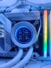 先马（SAMA） XW系列 黑/白一体式水冷散热器自定义IPS屏/高性能冷排/高规格/ARGB灯光 水冷cpu台式散热器 先马XW360 无风扇版 白色 实拍图