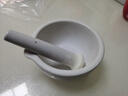 LABSHARK 陶瓷研钵玻璃研钵乳钵研磨碎碗捣碎罐碾碎臼带研磨棒磨粉工具实验室 【陶瓷】130mm 一套 实拍图