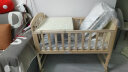 智贝婴儿床实木多功能尿布台新生儿宝宝可拼接儿童床 ZB698+床垫床品 实拍图