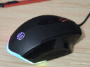 英菲克（INPHIC）W1PRO 有线鼠标 游戏鼠标 轻音鼠标 宏定义 金属机械风 RGB灯效 笔记本电脑台式USB通用 黑 实拍图