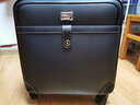 MINLUBAOLUO商务皮箱拉杆箱男士飞机轮行李箱男旅行箱女密码登机箱子母箱子 黑色横款 18英寸可登机 实拍图