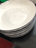 洁雅杰 陶瓷盘子中式釉下彩家用餐盘菜盘8英寸汤盘深盘 2只装 钻石黑线 实拍图