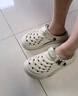 红豆洞洞鞋男士凉鞋2025新款夏季外穿踩屎感eva防臭防滑沙滩包头拖鞋 米绿 44 -45【内长275mm】 实拍图