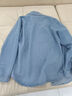 青年男士牛仔衬衫春夏秋季长袖款棉质防晒衣工作服宽松加大码秋装 浅蓝色C009 L 推荐110-125斤 实拍图