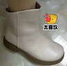 大东粗跟短靴女2025冬季新款简约时尚靴子经典百搭舒适女鞋0200D 米色绒里 39 实拍图