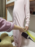 蕉内小热皮301+儿童保暖内衣套装男女童保暖抗菌大童宝宝秋衣秋裤秋冬 藕粉 120 实拍图