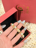央创时尚【中国黄金】手链女款生日纪念日礼物女生送女友老婆女士手串S925 实拍图