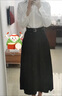 梵奥格（FANAOGE）新款连衣裙女装2025年秋冬季法式轻熟高级感职业衬衫两件套套装裙 白色衬衣+黑色裙子 XL 【建议115-125斤】 实拍图