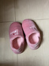 惠夫人冬季情侣棉拖鞋厚底包跟家居家室内防滑加绒韩版保暖棉拖鞋女 包跟款 大红 36-37 【适合35-36码穿】 实拍图