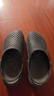 卡骆驰（CROCS）舒乐洞洞鞋沙滩鞋男鞋包头女鞋拖鞋|209964 黑色-001 44 (280mm) 实拍图