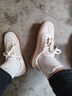 大东德训鞋女鞋2025春季新款时尚休闲拼接平底低跟系带圆头C7561 米灰色 39 实拍图