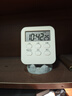拜杰计时器厨房倒计时器儿童学习计时器时间管理器闹钟白色加厚底座款 实拍图
