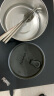 广意304不锈钢泡面碗筷带盖学生饭盒餐盒上班族食堂快餐杯黑色GY7665 晒单实拍图