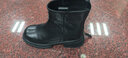 达芙妮短靴女牛皮复古厚底瘦瘦靴粗跟马丁靴女鞋子 4023605004 黑色 36  实拍图