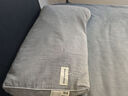 海澜之家（HLA）天然荞麦枕全棉枕头芯家用一对 透气安睡枕高度可调颈椎枕 灰色 实拍图