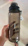 恩尔美（nRMEi）运动水杯超大容量男tritan高颜值夏季耐高温学生泡茶饮用水壶杯子 【进口tritan+茶仓】黑色1500ml 实拍图