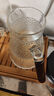 青苹果凉水壶玻璃耐高温家用大容量冷水壶泡茶壶凉水杯套装防摔开水瓶 胡桃木把锤纹嘟嘟壶 实拍图