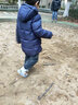 迪士尼（DISNEY）童装男女童羽绒长裤梭织耐磨白鸭绒蓬松裤子23冬DB341ME16黑120 实拍图