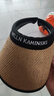 防晒帽子女夏季遮阳帽户外骑行开车防晒帽女时尚百搭透气太阳帽子 草编帽咖色【大檐显脸小】 均码（54cm-58cm） 实拍图