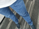 真维斯（Jeanswest）夏季薄款牛仔裤男冰丝修身直筒潮牌男裤新款弹力男士长裤子 深蓝色 30码 晒单实拍图