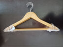 三特实木衣架无痕衣服挂架挂衣架木质衣服撑子防肩角防滑衣架家用木头 原木色经典款【中上等实木】 10个 实拍图